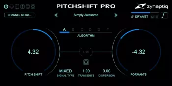 音高移位插件 Zynaptiq PITCHSHIFT PRO 1.2.0 WiN